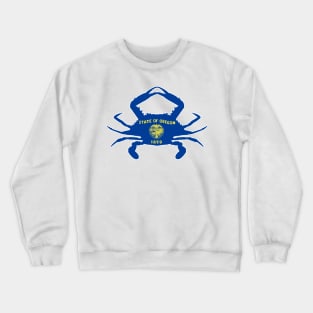 Oregon Crab Flag Crewneck Sweatshirt